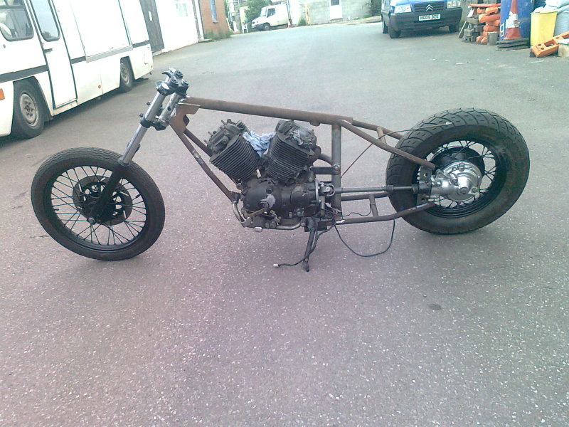 Forks and motor fitted